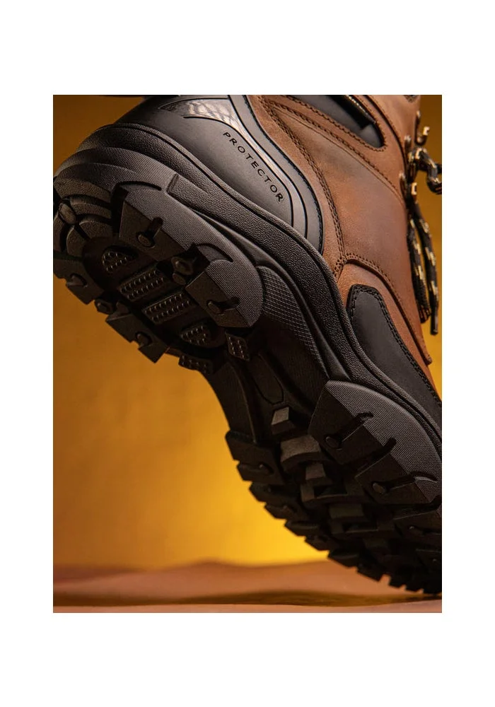 Bacca Bucci Desert Tan Bacca Bucci PROTECTOR Leather Motorcycle Boots for Men for Men | Best Price UAE